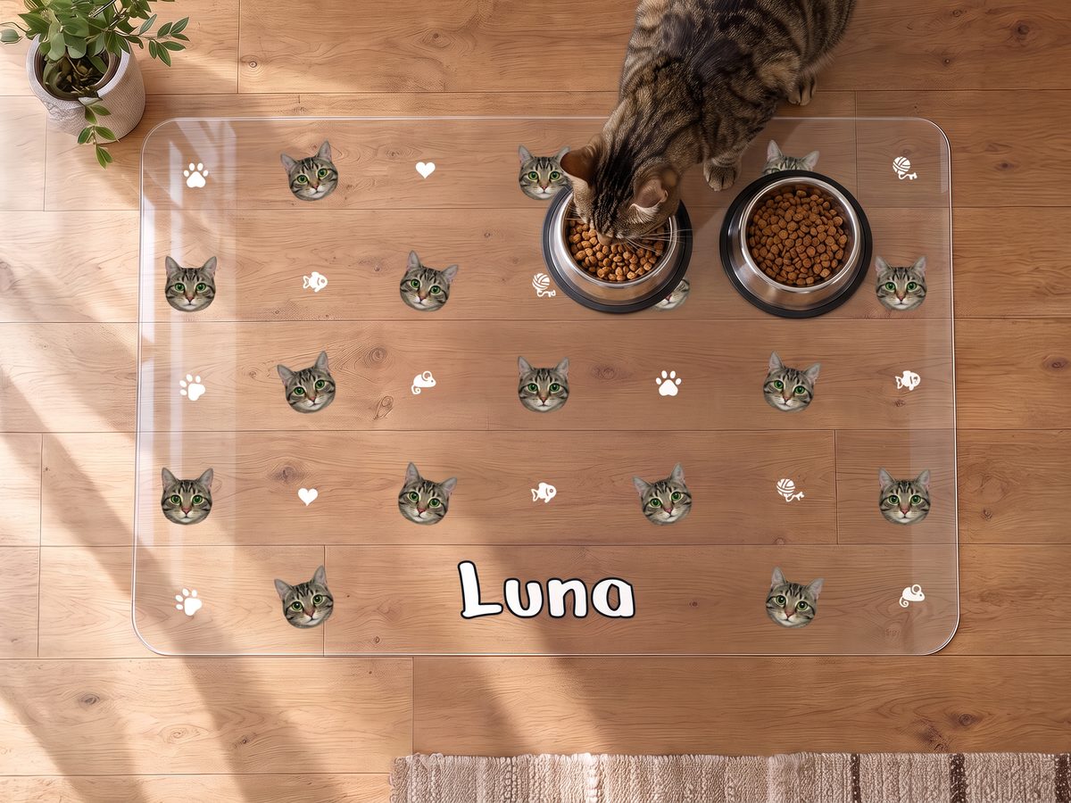 Cats with name - illustrative visualisation of a cat mat