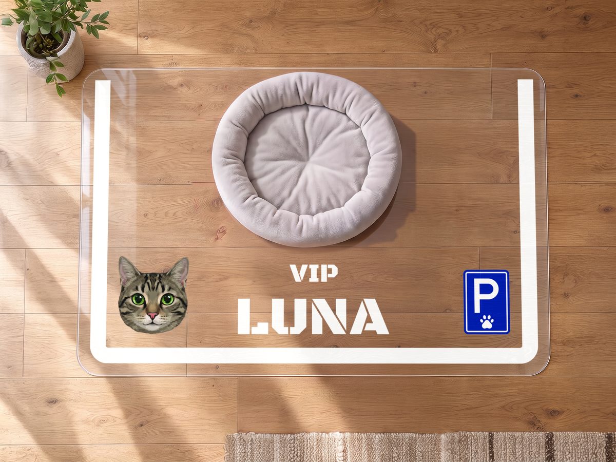 VIP parking for cats - illustrative visualisation of a cat mat